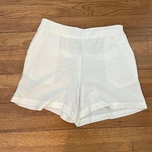 High Rise White A New Day Linen Shorts - Size XS (NWOT)